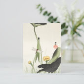 ohara kosons japanisches Gemälde postcard,小 原 古 邨  Postkarte (Stehend Vorderseite)