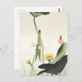 ohara kosons japanisches Gemälde postcard,小 原 古 邨  Postkarte (Vorne/Hinten)