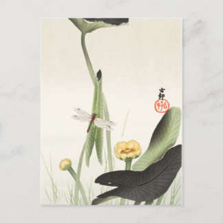 ohara kosons japanisches Gemälde postcard,小 原 古 邨  Postkarte