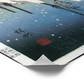 Ohara Kosons Vintage Egrets im Schnee Poster (Ecke)