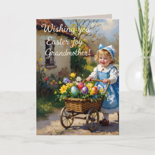 OHEIM ~ OSTERN VINTAGE-KUNST ~ Süßes Kind ~  Feiertagskarte