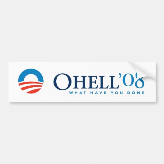 OHELL Obama Autoaufkleber (Vorne)