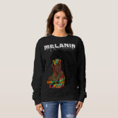 Oheneba Drippin Melanin Black Queen Pride Africa Sweatshirt (Vorne ganz)