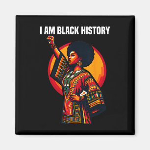 Oheneba I Bin Black History Month American Afro Me Magnet