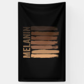 Oheneba: Melanin Shades Black Pride Geschenk Banner (Vertikal)