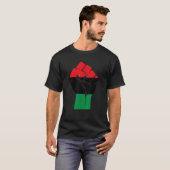 Oheneba Pan African Black Liberation Flag Geschich T-Shirt (Vorne ganz)