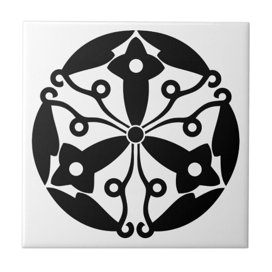 Ohgimachi Forsythia Fliese (Vorderseite)