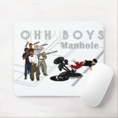 OHH BOYS - Der Mensch auf dem Fahrrad trifft ein M Mousepad (Mit Mouse)