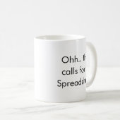 Ohh Das ist ein Fall für eine Tabelle, Buchhalter  Kaffeetasse (VorderseiteRechts)