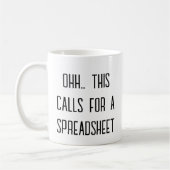 Ohh Das ist ein Fall für eine Tabelle, Data Analys Kaffeetasse (Links)