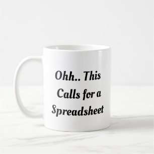 Ohh Das ist ein Fall für eine Tabelle, Lustiger Pr Kaffeetasse