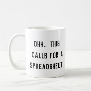 Ohh Das ist ein Fall für eine Tabelle, skurriler C Kaffeetasse