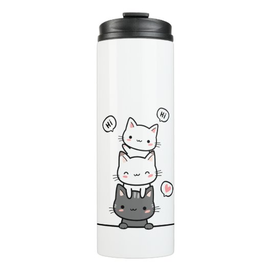 ohh Katze Thermosbecher (Vorderseite)