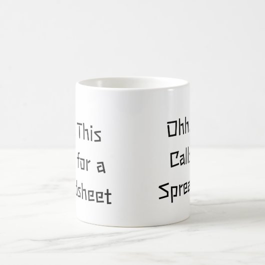 Ohh This Calls for a Spreadsheet, Excel Hero  Kaffeetasse (Mittel)