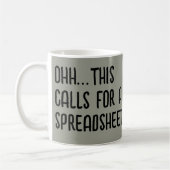 Ohh this calls for a Spreadsheet, Funny Accountant Kaffeetasse (Links)