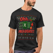 Ohh This Calls For A Spreadsheet Funny Holiday Quo T-Shirt (Vorderseite)