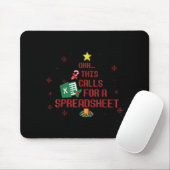 Ohhh This Calls For A Spreadsheet Ugly Christmas S Mousepad (Mit Mouse)