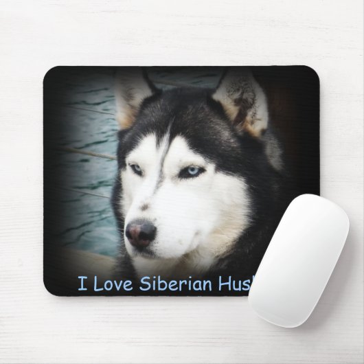 ohhshadow, i-Liebe-Sibirier-Huskies Mousepad (Mit Mouse)