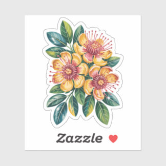 Ohia Lehua Cut Vinyl Sticker