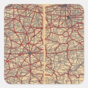 Ohio 14 quadratischer aufkleber