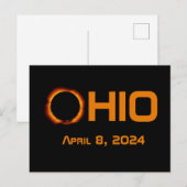 Ohio 2024 Gesamtsolarausstoß Postkarte (Vorne/Hinten)