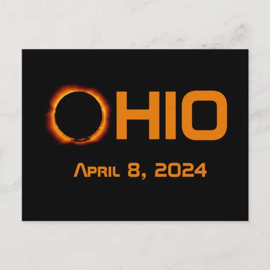 Ohio 2024 Gesamtsolarausstoß Postkarte (Vorderseite)