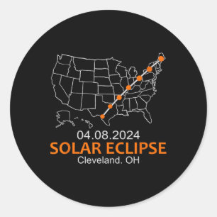 Ohio 2024 Gesamtsolarausstoß Runder Aufkleber