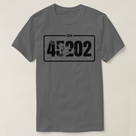 Ohio 45202 Zipcode T-Shirt (Design vorne)