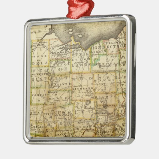 Ohio 4 silbernes ornament (Links)