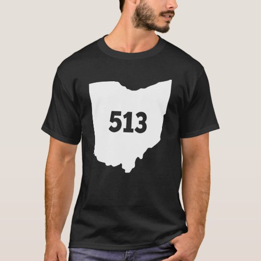 Ohio 513 Bereichscode T-Shirt (Vorderseite)