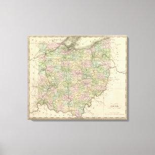 Ohio 6 leinwanddruck