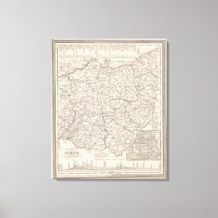 Ohio 6 leinwanddruck