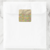 Ohio 7 quadratischer aufkleber (Tasche)