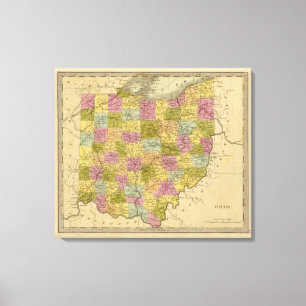 Ohio 9 leinwanddruck