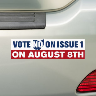Ohio Abstimmung Nr. zum Thema 1 August 8 Autoaufkleber