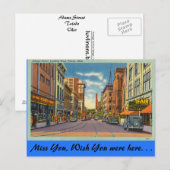 Ohio, Adams Street, Toledo Postkarte (Vorne/Hinten)