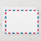 Ohio Air Mail Wedding Vielen Dank Dankeskarte (Rückseite)