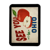 Ohio Apple - Vintage Travel Magnet (Vertikal)