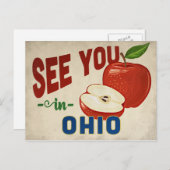 Ohio Apple - Vintage Travel Postkarte (Vorne/Hinten)