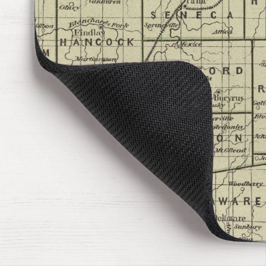 Ohio Atlas Karte Mousepad (Ecke)