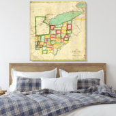 Ohio Atlas Leinwanddruck (Insitu (Schlafzimmer))