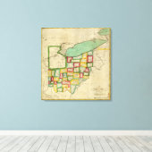 Ohio Atlas Leinwanddruck (Insitu (Holzboden))
