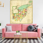 Ohio Atlas Leinwanddruck (Insitu (Wohnzimmer))