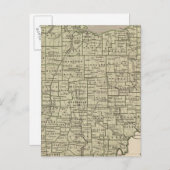 Ohio Atlas Map Postkarte (Vorne/Hinten)