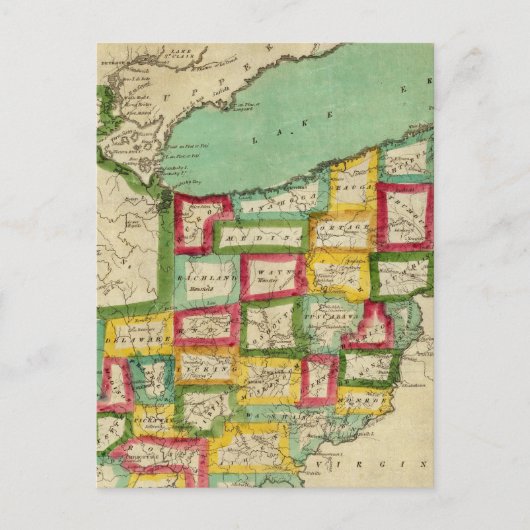 Ohio Atlas Postkarte (Vorderseite)