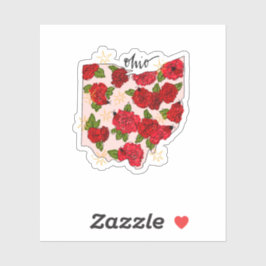 Ohio Aufkleber für Illustrierten Staat