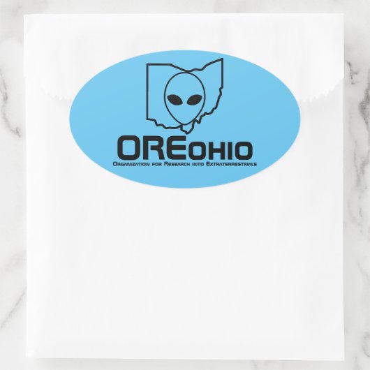 Ohio-Aufkleber Ovaler Aufkleber (Tasche)