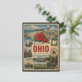 Ohio Authentische Vintage-Style-Ansichtskarte Postkarte (Stehend Vorderseite)