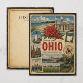Ohio Authentische Vintage-Style-Ansichtskarte Postkarte (Vorne/Hinten)