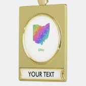 Ohio Banner-Ornament Gold (Links)